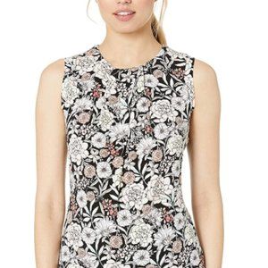 Women's sleeveless folding collar top